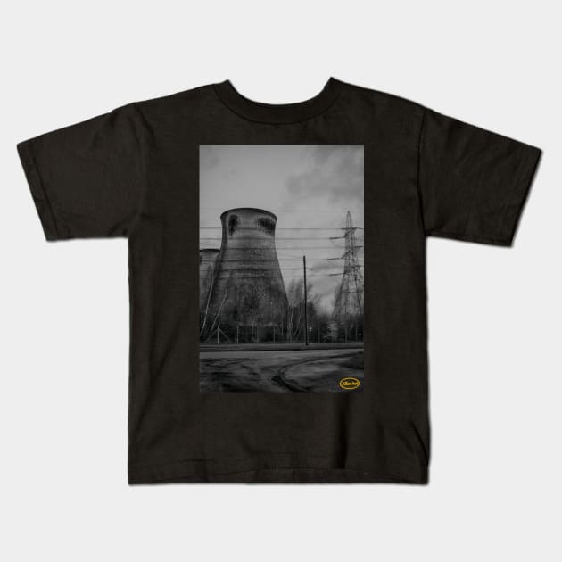 Ferrybridge Mono Kids T-Shirt by zglenallen